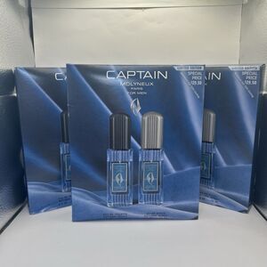 3x Captain Molyneux Gift Sets for Men - 2.5 oz EDT + After Shave Spray Each NEW